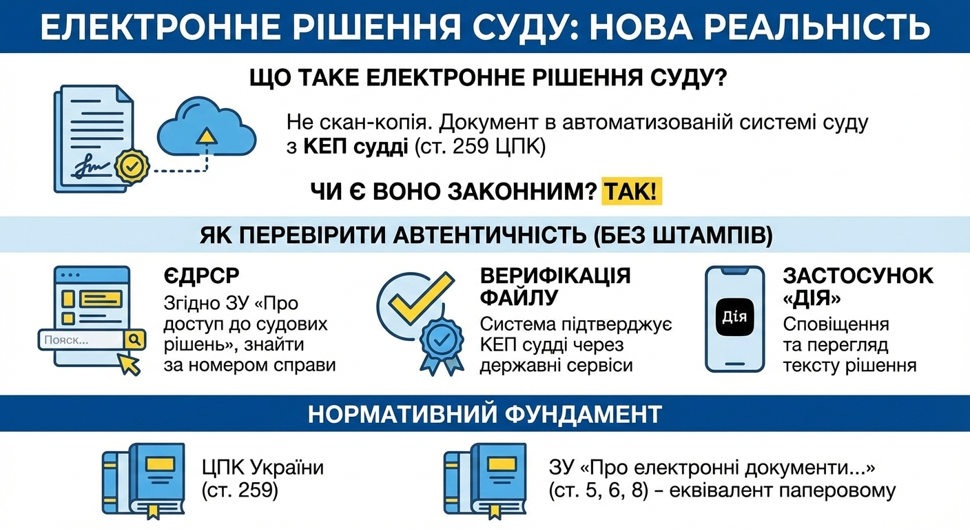 Електронне рішення суду. Що це таке, чи є воно законним? АО Правда.