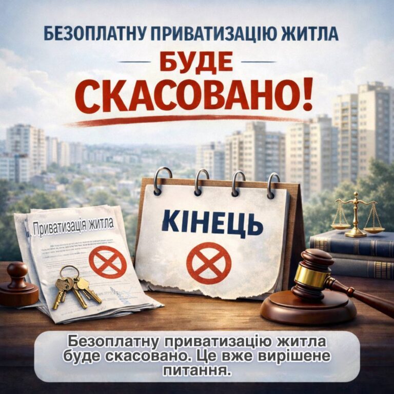Кінець безкоштовної приватизації житла