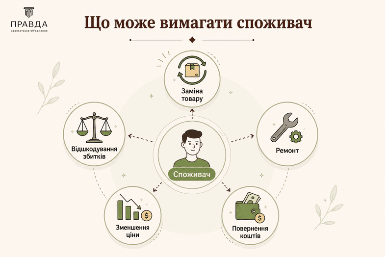 Що може вимагати споживач